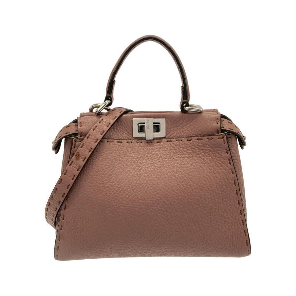 Fendi SELLERIA Peekaboo Leather Shoulder Bag